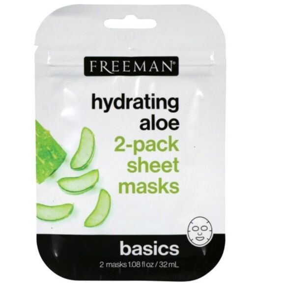 NWT Freeman Hydrating Aloe Sheet Masks, 2-ct. Pack - Picture 3 of 5